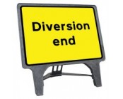 Diversion End Q Sign